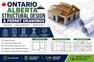ontario alberta structural design for permit drawing