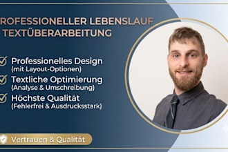 create a professional german CV oder lebenslauf