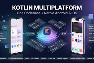 build a native cross platform ios and android app using kmp