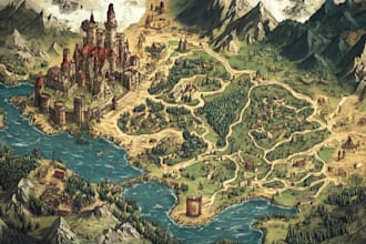 create custom fantasy maps for you