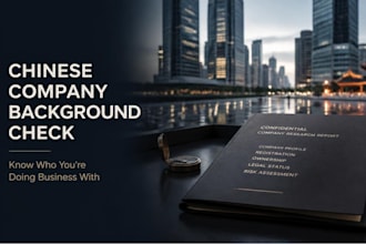 do a background check on any chinese company