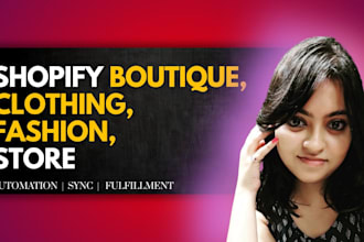 create shopify website for boutique clothing
