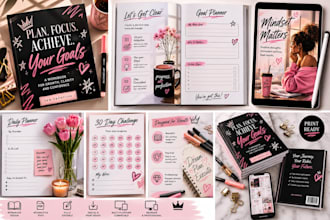 design a professional canva workbook PDF design