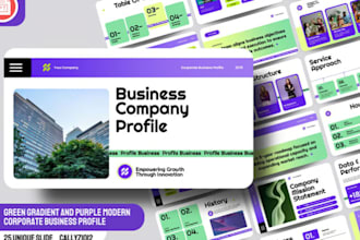 create professional, company profile business profile and corporate brochure