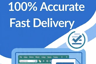 do accurate data entry and copy typing work