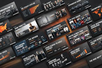 design a film pitch deck, movie pitch deck and TV series presentation