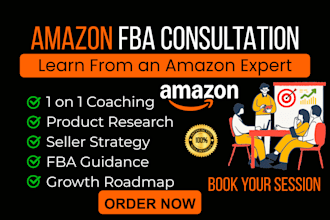 be your amazon fba consultation, expert and mentor for success