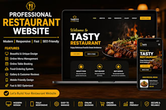 build a premium restaurant website with admin panel and SEO