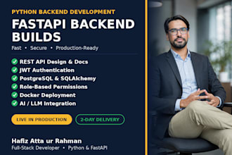 build a python fastapi backend with database and auth