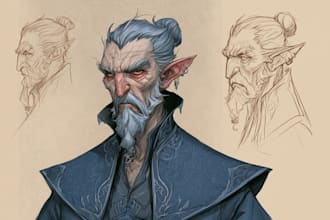 draw your dnd character portrait