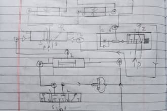 design a basic pneumatic circuit and provide system support