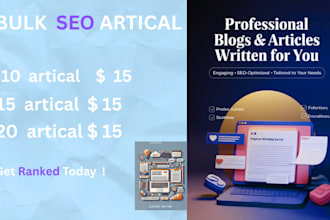 write bulk SEO  articles and bulk   blog posts