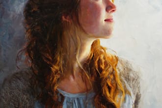 draw digital oil painting