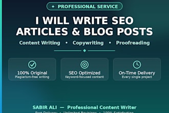 write high quality content and articles