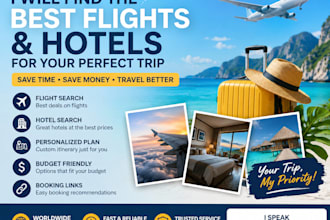 find the best flights and hotels and plan your perfect trip