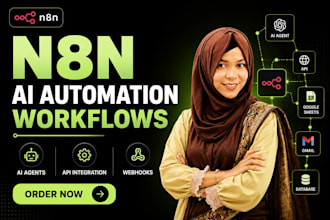 build n8n ai agent, n8n automation, n8n workflow and ai workflow automation