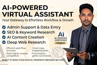 be your ai virtual assistant for data entry and admin