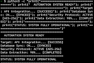 write python and bash scripts for automation