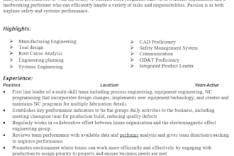 help you create a resume to highlight your technical and leadership abilities