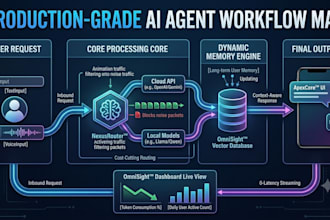 develop an enterprise ai voice chatbot widget and custom analytics dashboard