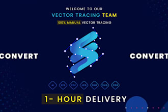 vectorize and redraw your logo or image