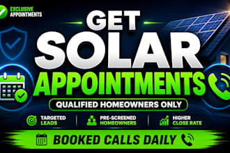 deliver qualified solar appointments for your business