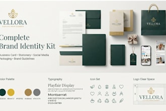design  brand identity kit for business
