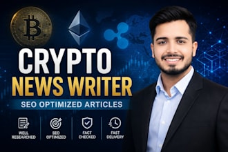 write SEO crypto news and blockchain articles