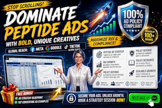 fix and create peptide ads, peptide ugc ads, peptide promotional video ad