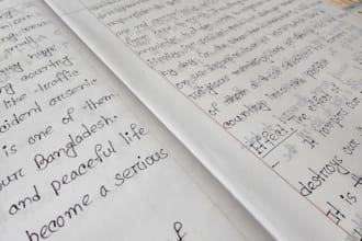 handwrite your bangla and english notes neatly and professionally