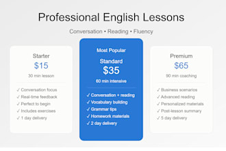 improve english conversation and reading comprehension