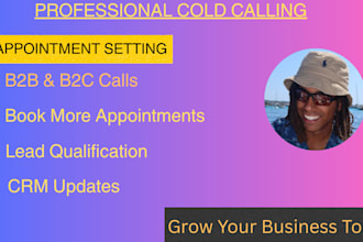do professional cold calling and appointment setting