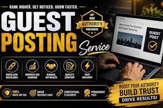publish guest posts on high authority websites