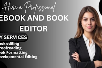 edit, proofread, and format your book for amazon KDP and publishing