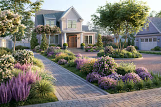 create your front garden backyard patio landscape design