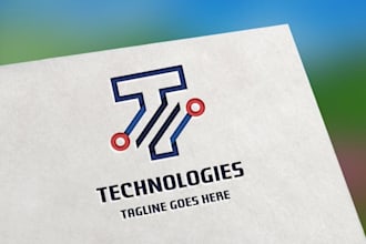 design a tech company logo with modern style