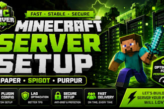 setup, optimize and configure your minecraft paper, spigot or purpur server