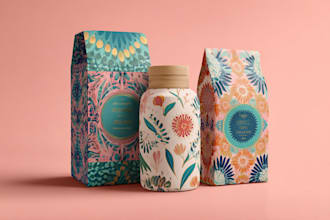 design luxury product packaging, box and label design
