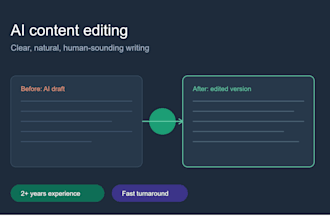 edit, polish, and humanize your ai written content