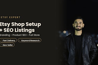 set up your etsy shop and write SEO product listings