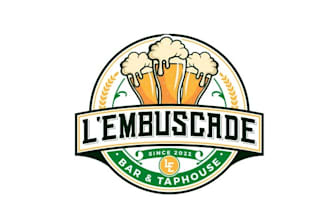 design thrilling super logo for a amazing mountain beer pub