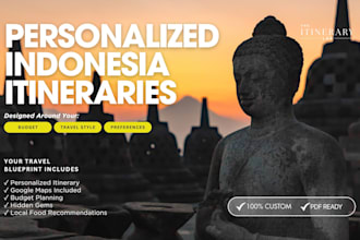 create a personalized indonesia travel itinerary based on your budget