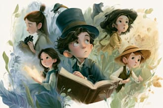 design children book illustration and story book