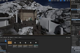 create 3d environments and props