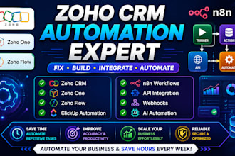 fix zoho crm clickup  automation zoho one zoho flow n8n flow zoho automation