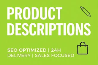 write SEO product descriptions that sell