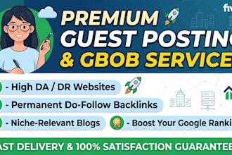 do high da guest post and gbob service for high rankings