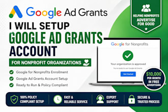 setup google ad grants account for nonprofit organizations