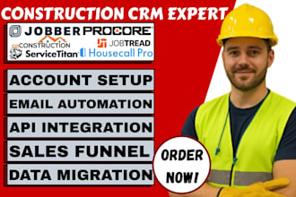 setup procore jobber servicetitan housecall pro buildertrend CRM automation