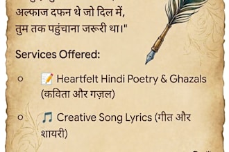 write creative hindi poetry, songs, and stories
